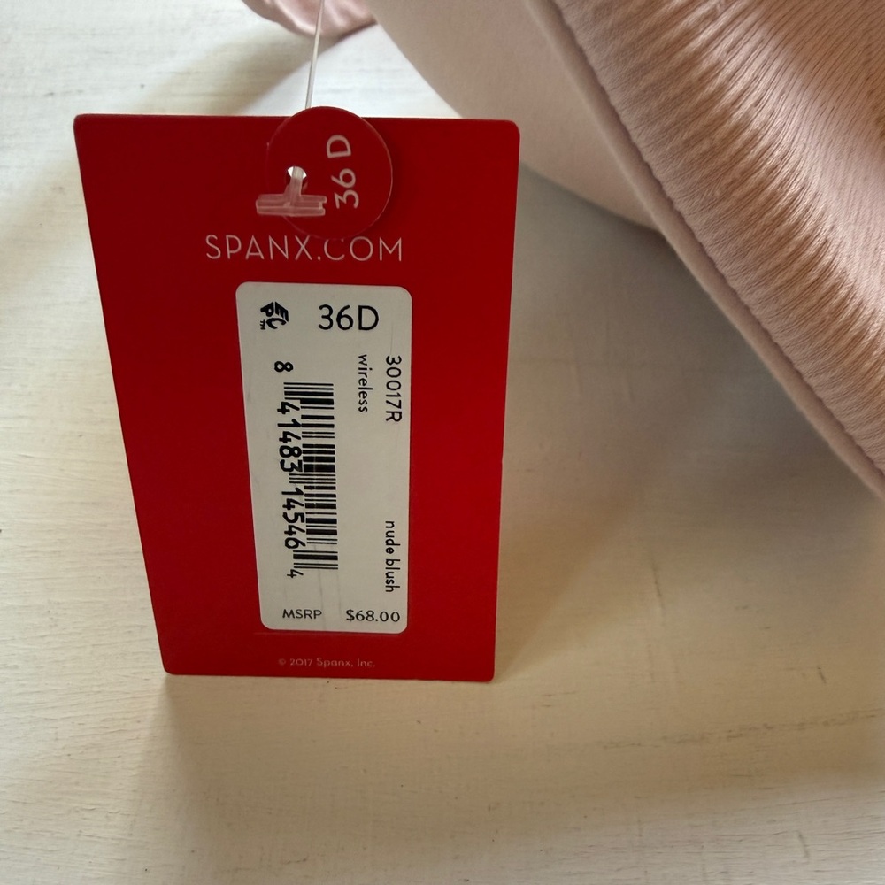 NWT SPANX Bra-llelujah!® Wireless Bra SZ 36D Nude Blush 30017R Front Close $68 - Picture 6 of 6